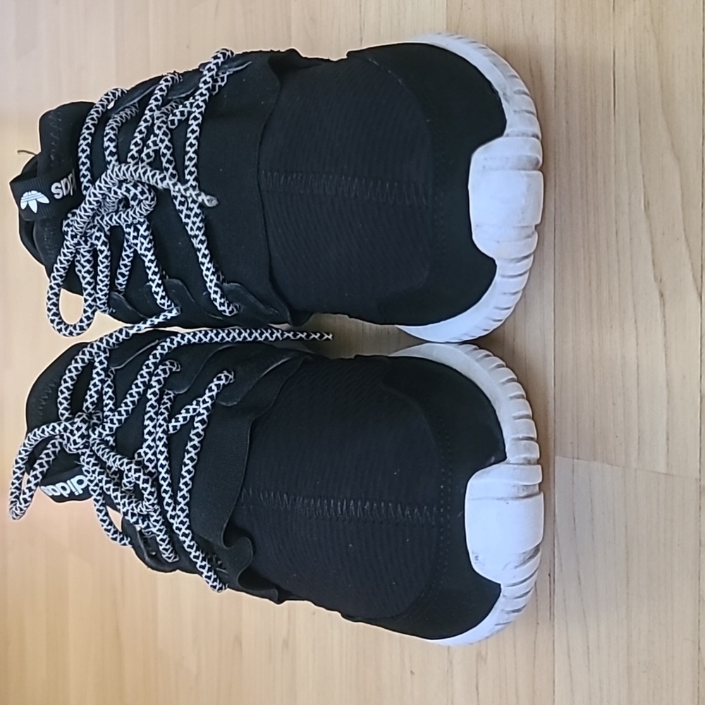 Adidas Tubular Radial 'Core Black White' BB2401 Athletic Shoes Size 8.5 - Picture 4 of 13